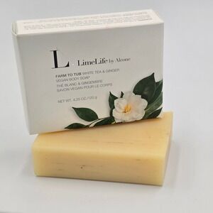 LimeLife by‎ Alcone Farm To Tub White Tea & Ginger Vegan Body Soap 4.25 oz